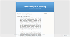 Desktop Screenshot of marcusclyde.wordpress.com