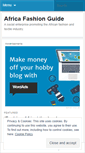 Mobile Screenshot of africafashionguide.wordpress.com