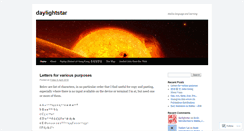 Desktop Screenshot of daylightstar.wordpress.com