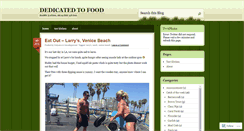 Desktop Screenshot of dedicated2food.wordpress.com