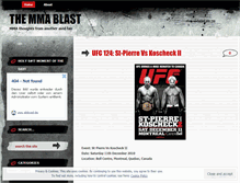 Tablet Screenshot of mmablast.wordpress.com