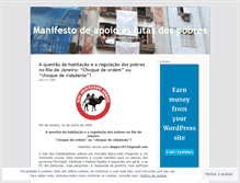 Tablet Screenshot of petitionsemanifestos.wordpress.com