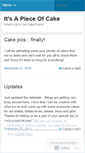 Mobile Screenshot of itsapieceofcakeva.wordpress.com