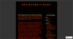 Desktop Screenshot of believerx.wordpress.com