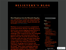 Tablet Screenshot of believerx.wordpress.com