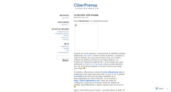 Desktop Screenshot of ciberprensa.wordpress.com