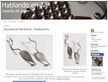 Tablet Screenshot of joyeriahablandoenplata.wordpress.com