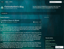 Tablet Screenshot of christabartlett.wordpress.com