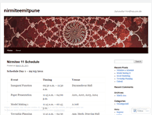 Tablet Screenshot of nirmiteemitpune.wordpress.com