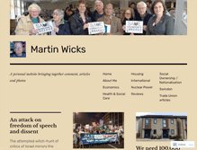 Tablet Screenshot of martinwicks.wordpress.com