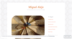 Desktop Screenshot of miguelalejoescritor.wordpress.com