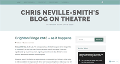 Desktop Screenshot of chrisontheatre.wordpress.com