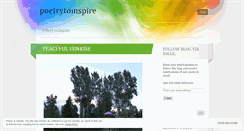 Desktop Screenshot of poetrytoinspire.wordpress.com