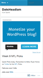 Mobile Screenshot of datsheadlam.wordpress.com