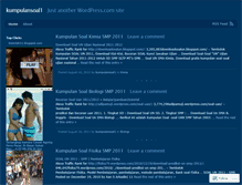 Tablet Screenshot of kumpulansoal1.wordpress.com