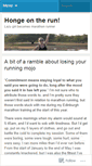 Mobile Screenshot of hongeontherun.wordpress.com