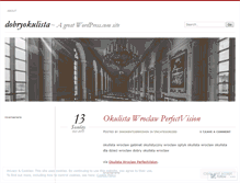 Tablet Screenshot of dobryokulista.wordpress.com