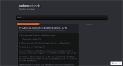 Desktop Screenshot of coherenttech.wordpress.com