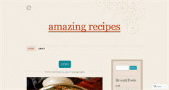 Desktop Screenshot of amazingrecipe.wordpress.com