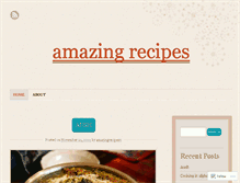 Tablet Screenshot of amazingrecipe.wordpress.com