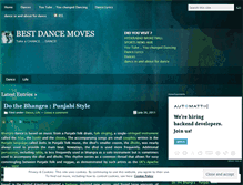 Tablet Screenshot of bestdancemoves.wordpress.com