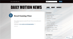 Desktop Screenshot of dailymotionnews.wordpress.com