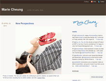 Tablet Screenshot of mariecheungsays.wordpress.com