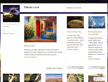 Tablet Screenshot of marianlove1.wordpress.com