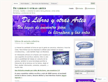 Tablet Screenshot of delibrosyotrasartes.wordpress.com