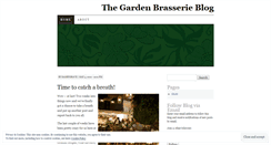 Desktop Screenshot of gardenbrasserie.wordpress.com