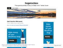 Tablet Screenshot of hogansclass.wordpress.com