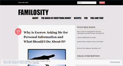 Desktop Screenshot of familosity.wordpress.com