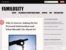 Tablet Screenshot of familosity.wordpress.com