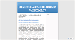 Desktop Screenshot of chevette1.wordpress.com