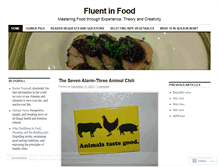 Tablet Screenshot of fluentinfood.wordpress.com