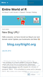 Mobile Screenshot of entireworldofr.wordpress.com