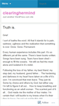 Mobile Screenshot of clearinghermind.wordpress.com