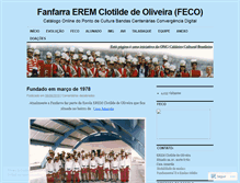 Tablet Screenshot of fanfarraclotildedeoliveira.wordpress.com