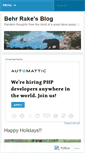 Mobile Screenshot of behrrake.wordpress.com
