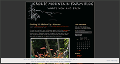 Desktop Screenshot of grousemtfarm.wordpress.com