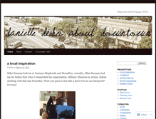 Tablet Screenshot of danielledishesaboutdowntown.wordpress.com