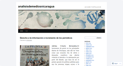 Desktop Screenshot of analisisdemediosnicaragua.wordpress.com