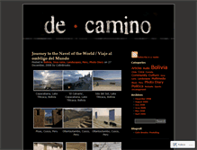 Tablet Screenshot of decamino.wordpress.com