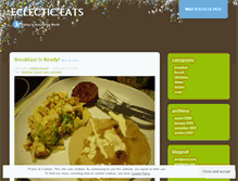 Tablet Screenshot of eclecticeats.wordpress.com