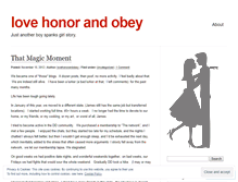 Tablet Screenshot of lovehonorandobey.wordpress.com