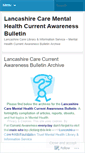 Mobile Screenshot of lancashirecarecurrentawarenessbulletin.wordpress.com