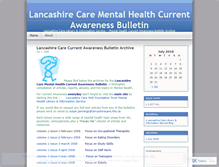 Tablet Screenshot of lancashirecarecurrentawarenessbulletin.wordpress.com