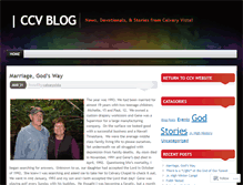 Tablet Screenshot of calvaryvista.wordpress.com