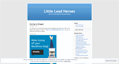Desktop Screenshot of littleleadheroes.wordpress.com