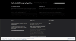 Desktop Screenshot of fallenlightphotography.wordpress.com